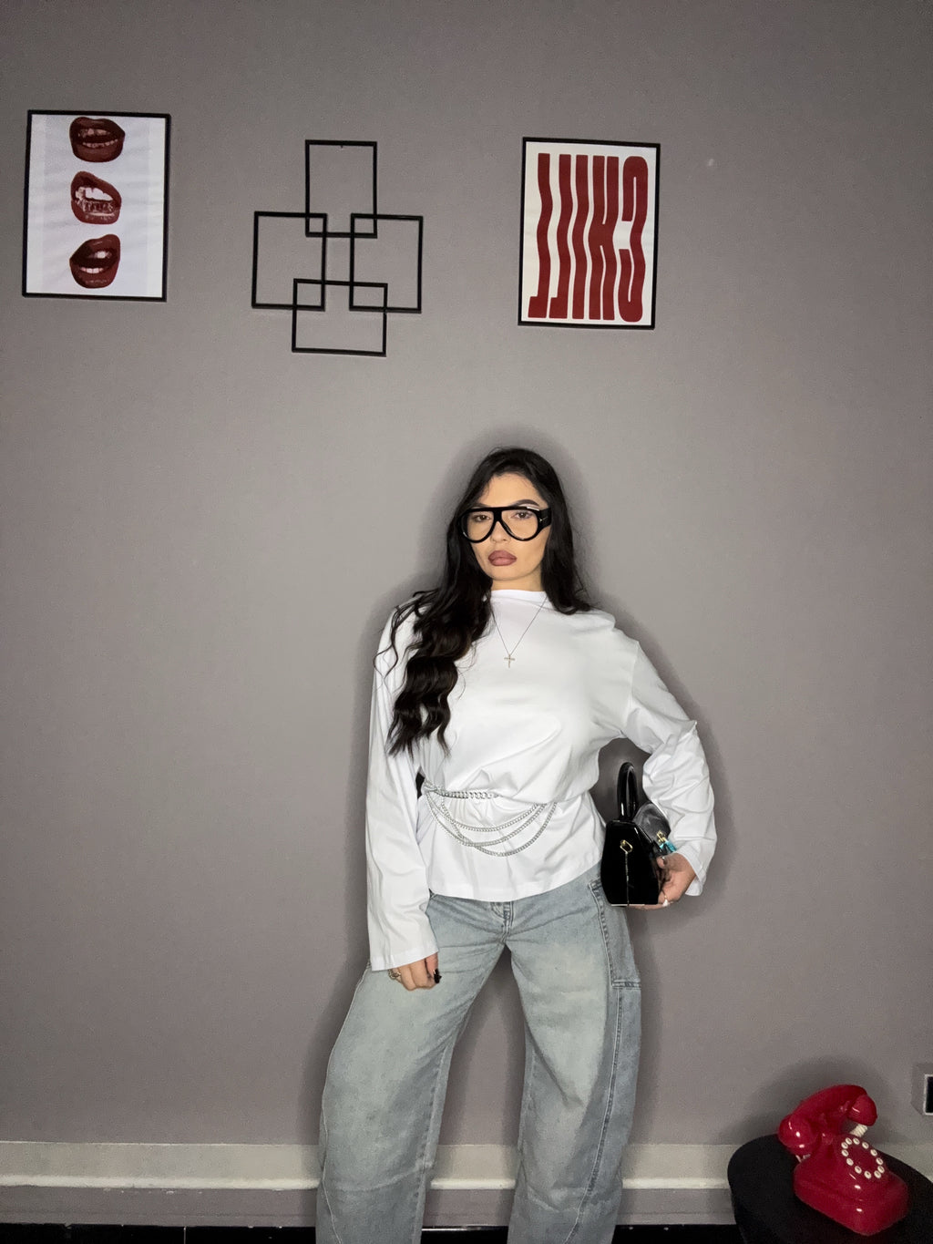 T-shirt over spalline