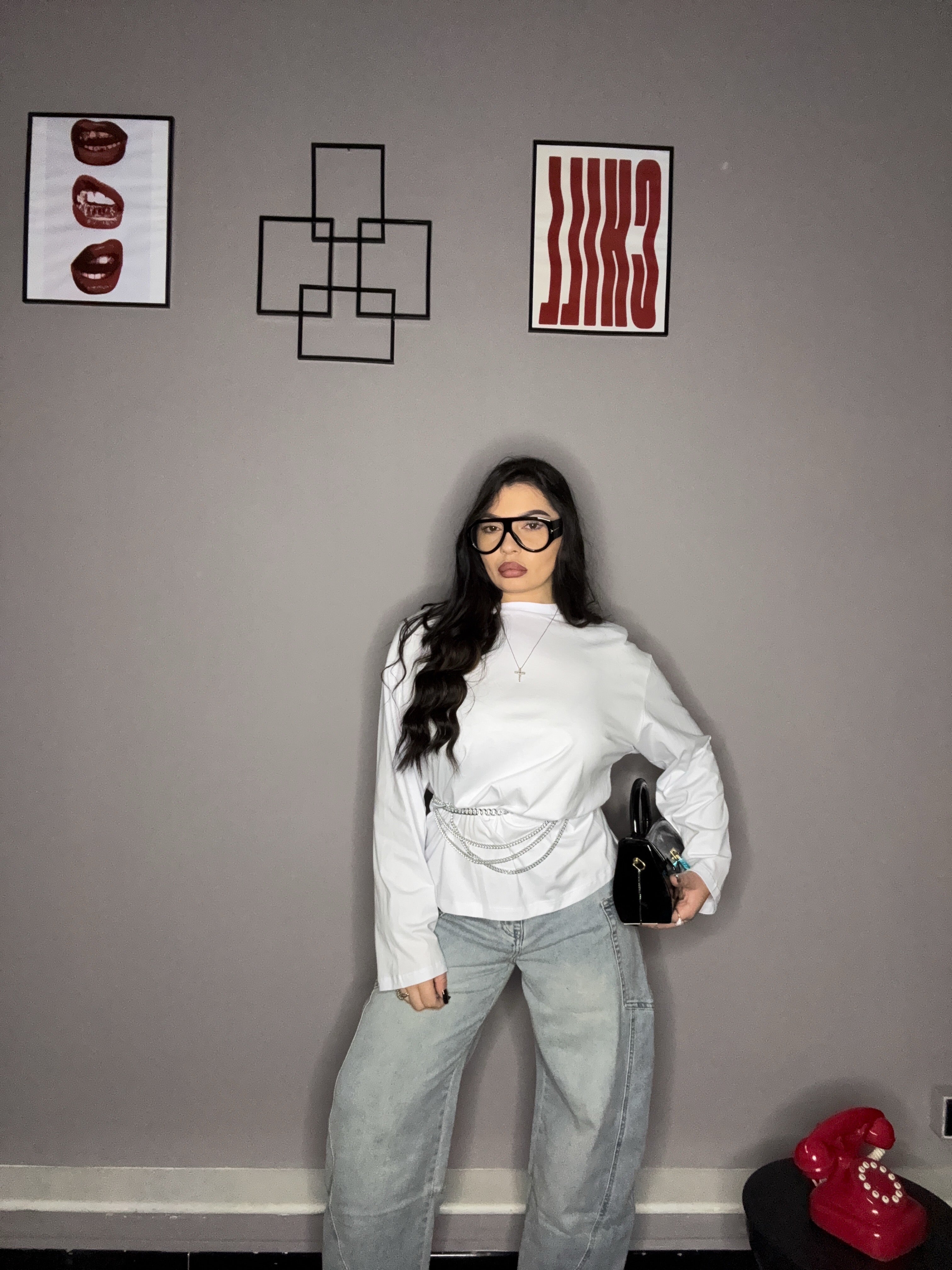 T-shirt over spalline